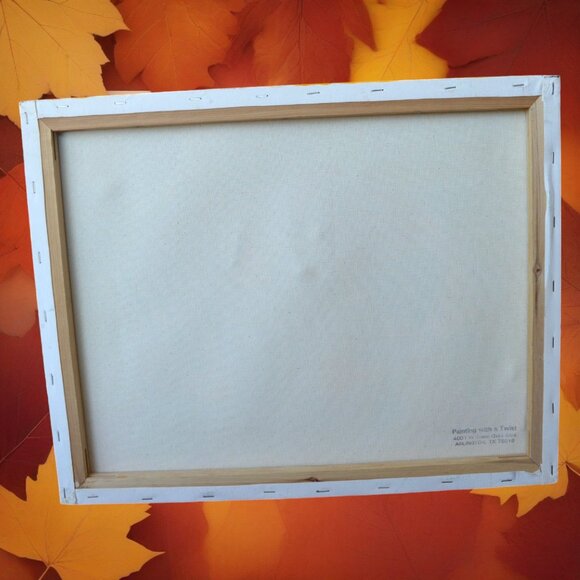 Handmade Happy Patch Pumpkin Fall Harvest Canvas Decor - Picture 3 of 6